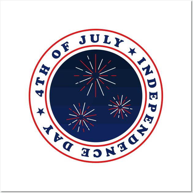 4TH OF JULY ✅ Independence Day - FireWorks Wall Art by Sachpica